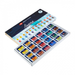 Акварель художественная в кюветах, 24 цвета х 2.5 мл, ЗХК Ладога , 20411912