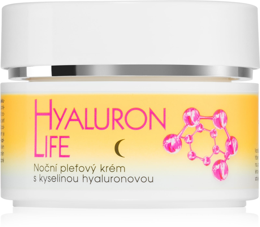 Bione Cosmetics Hyaluron Life - ночной крем для лица с гиалуроновой кислотой /   51  ml  / GTIN 8595061610500