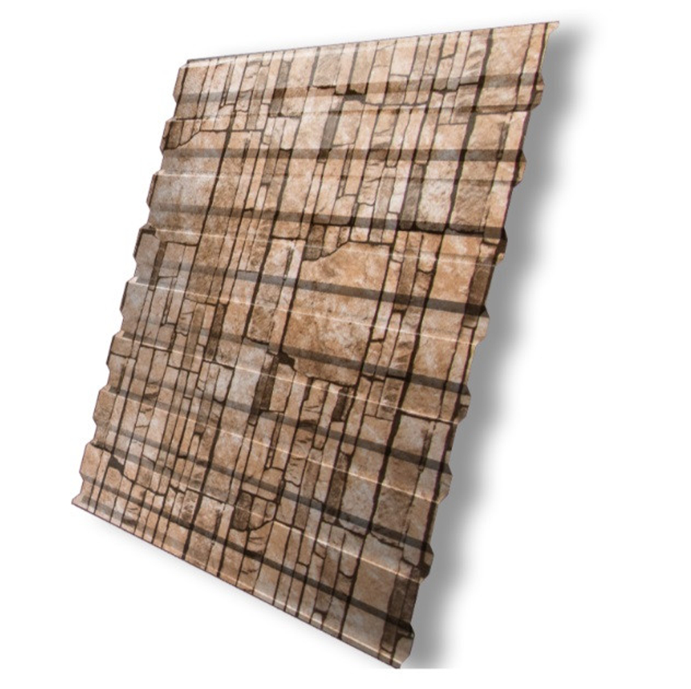 Профнастил С20 Grand Line Colority Print Elite 0,45 мм Sand Stone Twin Color