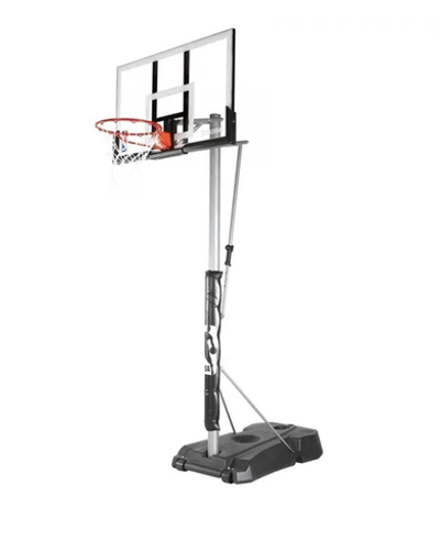 Мобильная баскетбольная стойка Spalding Silver Portable Acrylic 52”