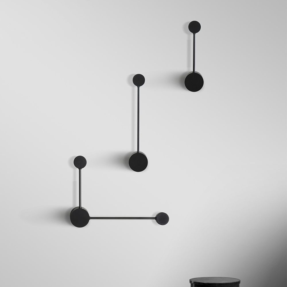 Бра Via Pin Wall L29,5 Black By Imperiumloft