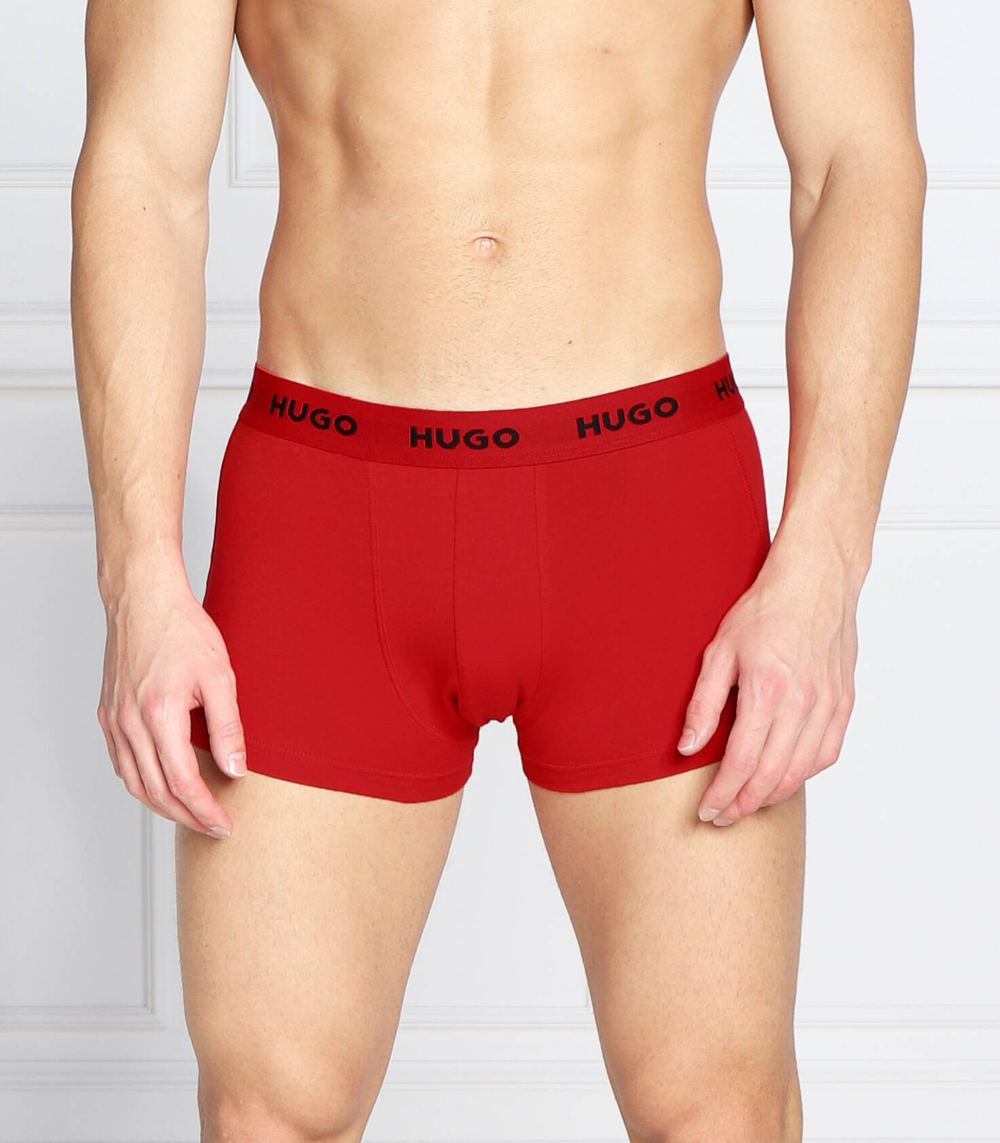 трусики-боксеры 3-pack Hugo Bodywear - красный(50469766)