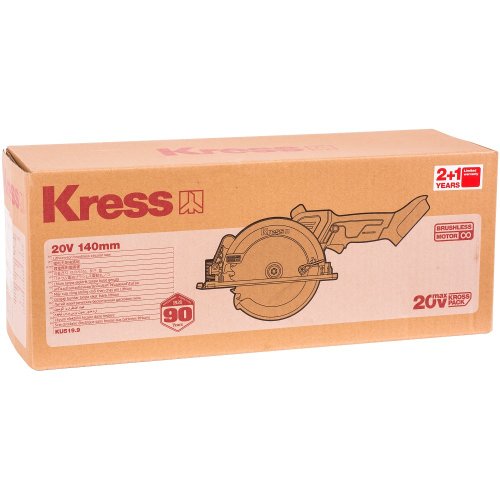 Пила дисковая аккумуляторная KRESS KU519.9 20V без акк и з/у