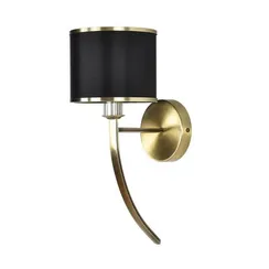 8406/1W MODERNI LN26 000 античная бронза/черный металл/текстиль Бра Е14 40W 220V DEMETRA