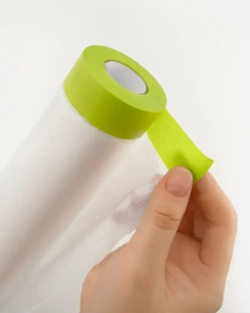 Пленка укрывная для ремонта с клейкой лентой LLP International Group, пленка 2,7х20 м, 2 рулона / защитная