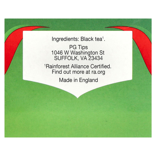 PG Tips, Original Tea, 40 чайных пакетиков, 116 г (4,1 унции)