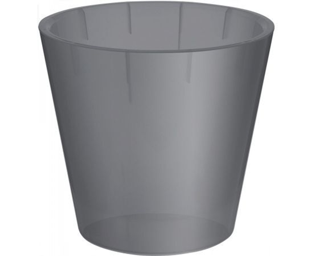 Горшок для орхидей D160мм, 1,6л с дренажной вставкой, серый
