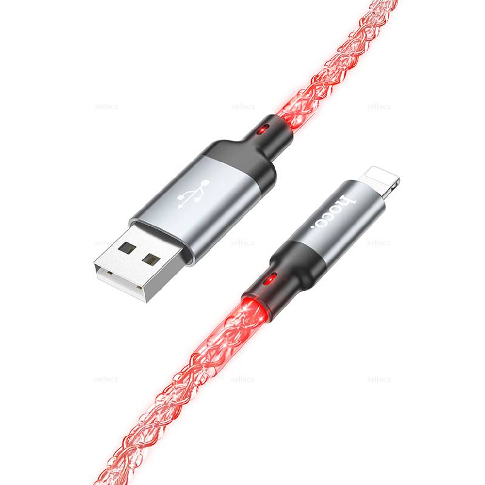 Кабель USB на Lightning Hoco U112 (grey) (Краснодар склад)