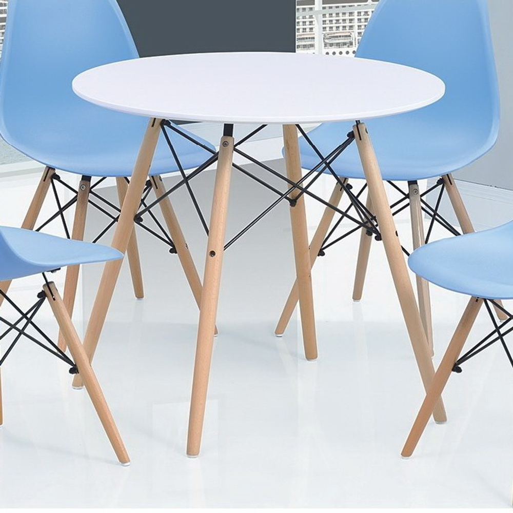 Стол DT-902-2 белый (Ф 100 СМ)