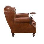 Кресло Angel Cerda Chester 5156 из коньячно-коричневой кожи