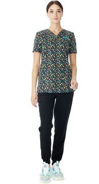 Блуза женская LF2116 "Медицина" (черный)