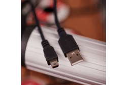 Кабель REXANT USB mini USB длинный штекер 1М черный 18-4402