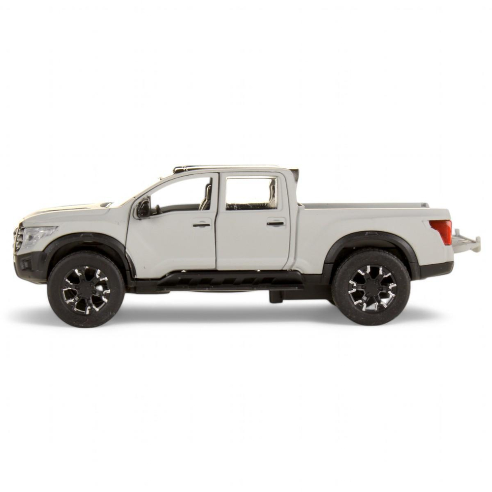 Модель ин. мет. "Nissan Titan Warrior. Полиция" 12,5см, дв, багаж, серый. TITAN-13MAT-GY (Технопарк)