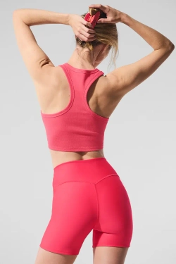 Alo yoga Топ Aspire Tank, карамельно-красный