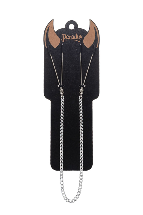 Зажимы на соски «Вилки» на цепочке