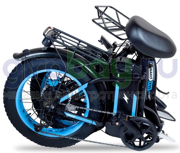 Электровелосипед Minako F11 Pro 2025 года (48V/20Ah) - Синий обод