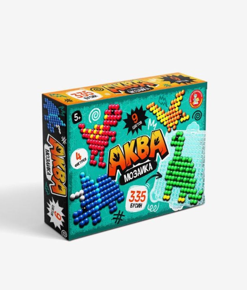 Аквамозаика "Динозавры", 4 фигурки