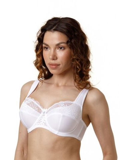 Бюстгальтер на каркасах с мягкими чашками (Размер: 100F) (Цвет: белый)