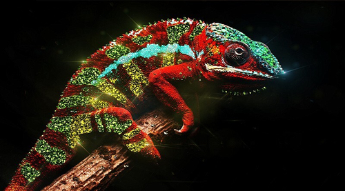 Картина ХАМЕЛЕОН КРАСНЫЙ