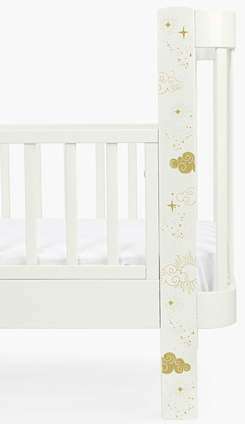 Детская кроватка-трансформер Happy baby Mommy Love в комплекте с расширением 160х70 milky