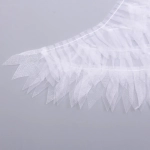 Крылья карнавальные «Яркий полёт» 63*21 см, Белый с т.белой подсветкой