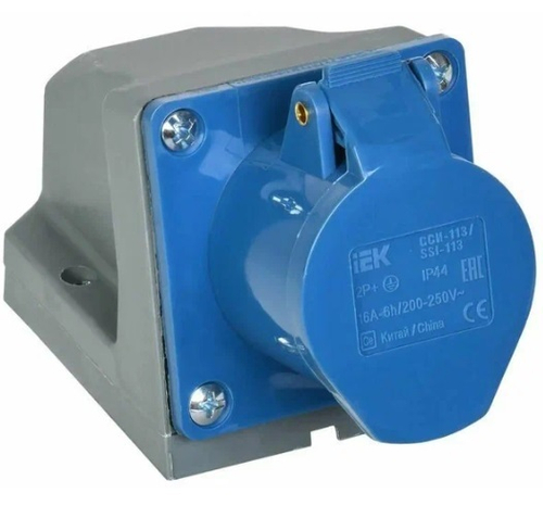 Розетка наруж.уст.16А 2Р+РЕ 220 В ССИ-113 ИЭК