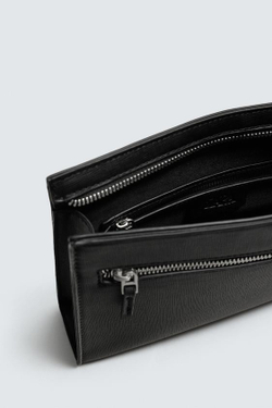 ZARA КЛАТЧ С ТЕКСТУРОЙ, ЧЕРНЫЙ