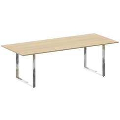 Metal System Direct Стол перег. О-обр. м/к БО.ПРГ-240 Акация Лорка/Нержавеющая Сталь 2400*1000*750