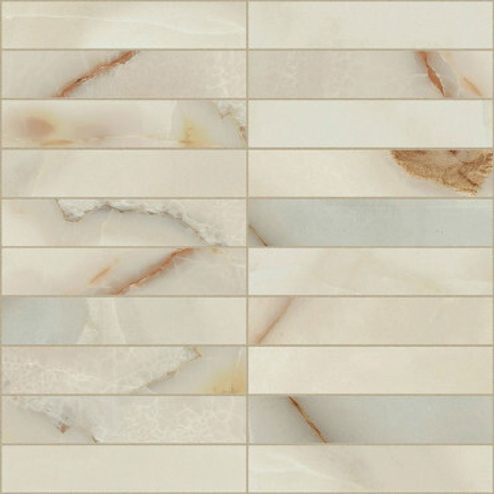 Мозаика BIJOUX ONYX BLANCHE MAT MOS (3x15) (767574)