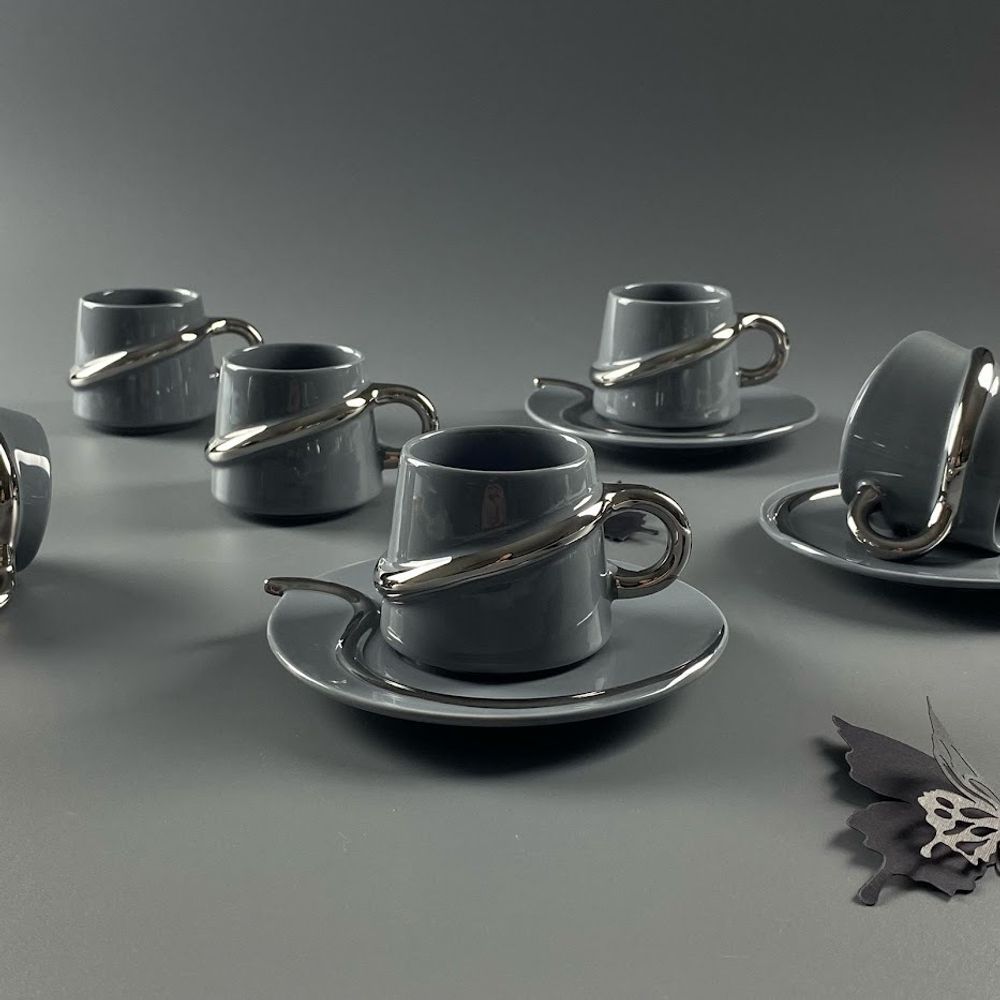 Lenardi 122-101 Кофейный набор 12пр. 110мл в под.уп.(х12)Фарфор