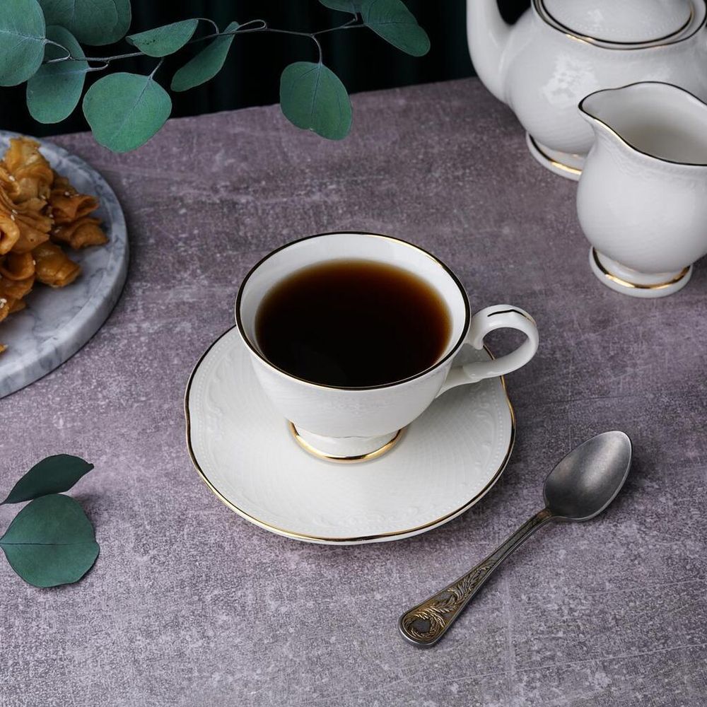 Чайная пара 250 мл d 10,4 см h7,6 см Gold Aristocrat Noble [6]