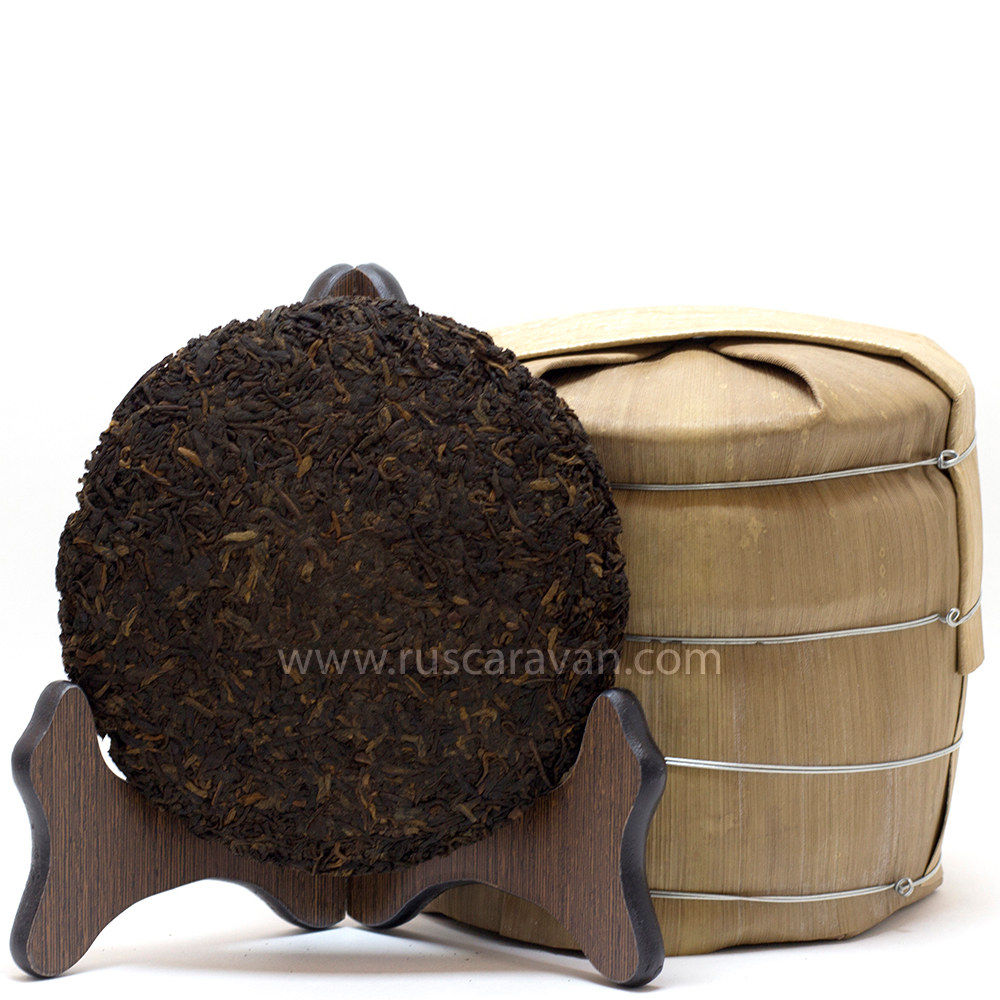 0467/2022 Чай прессованный черный Шу Пуэр "Цзинлун, №159", мини бин 200гр