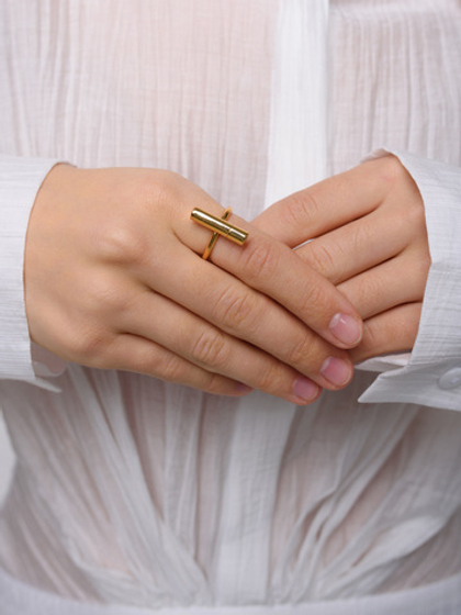 Кольцо "Mini stick" Gold