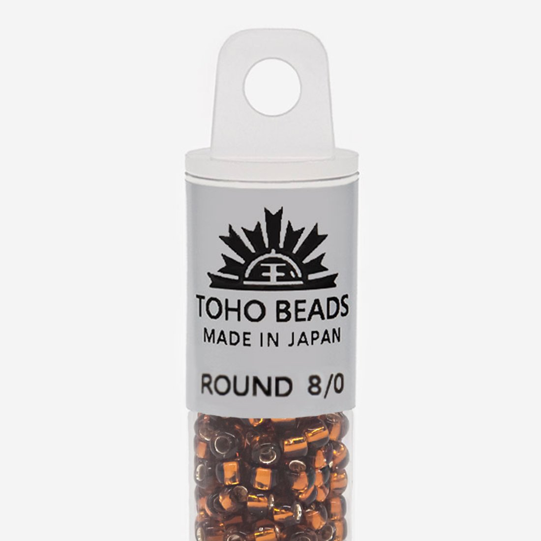 Японский бисер TOHO Round 8/0 (№34), с внутренним серебрением, прозрачный