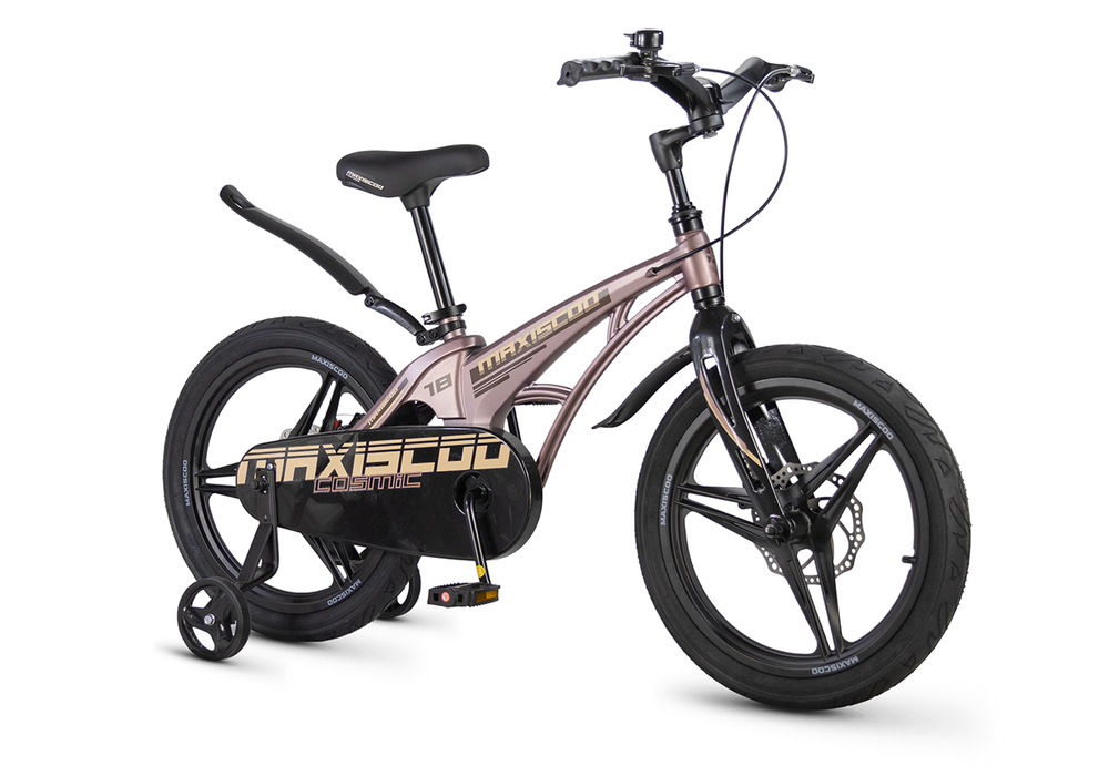 Велосипед 18'' Maxiscoo COSMIC Deluxe Бронзовый Матовый (2026)