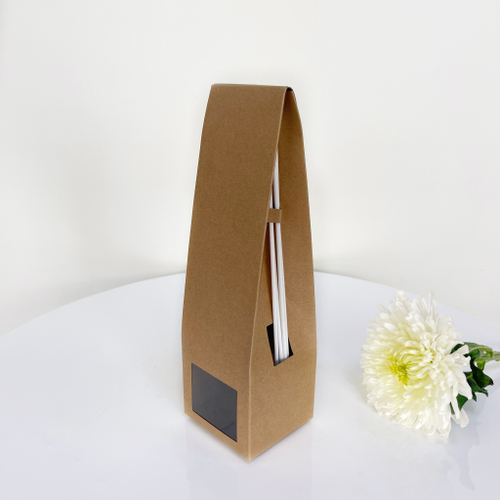 Крафт коробка для диффузора с окном