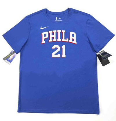 Футболка "Филадельфия Сиксерс" с нанесением Джоэла Эмбиида