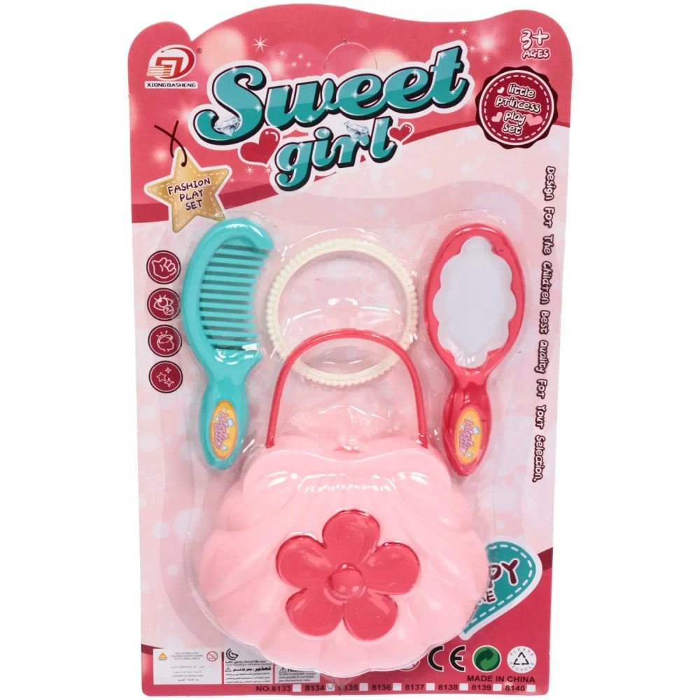 Набор парикмахера «Маленькая обаяшка» 4/5 предметов, в ассортименте, 29*17 см