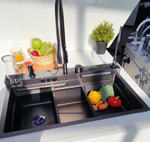 Многофункциональная кухонная мойка из нержавеющей стали BZ9952BS цвета Сталь сатин