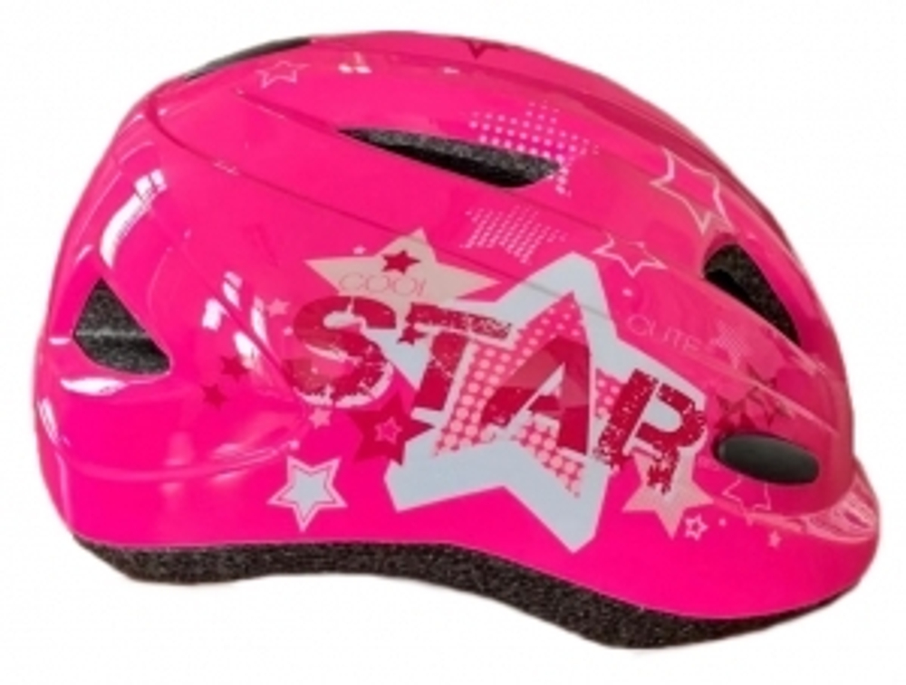 Шлем детский с регулировкой, размер L(56-58см}, рисунок -"Star", инд.уп. Vinca Sport VSH 12 star (L)