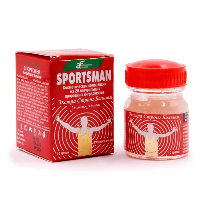 Бальзам Boro Fresh Sportsman Extra Strong Balm Спортсмен (стекл.банка) 10 г
