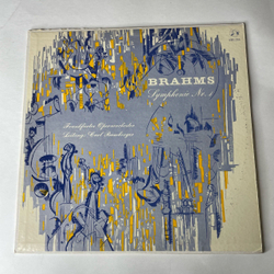 Винтажная виниловая пластинка LP Brahms Брамс, Frankfurter Opernorchester, Carl Bamberger Симфония Symphonie Nr. 1 (Германия 1968)
