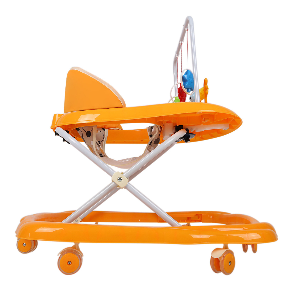 Ходунки "BUGGY C", 6 силиконовых колес, муз. (Alis) (оранжевый)