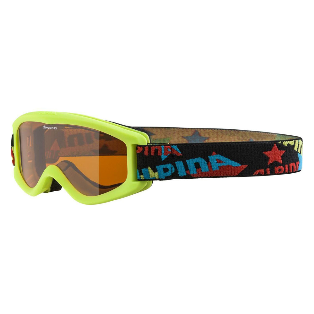 2025 Маска ALPINA Carvy 2.0 Lime Matt/Orange кат. 2