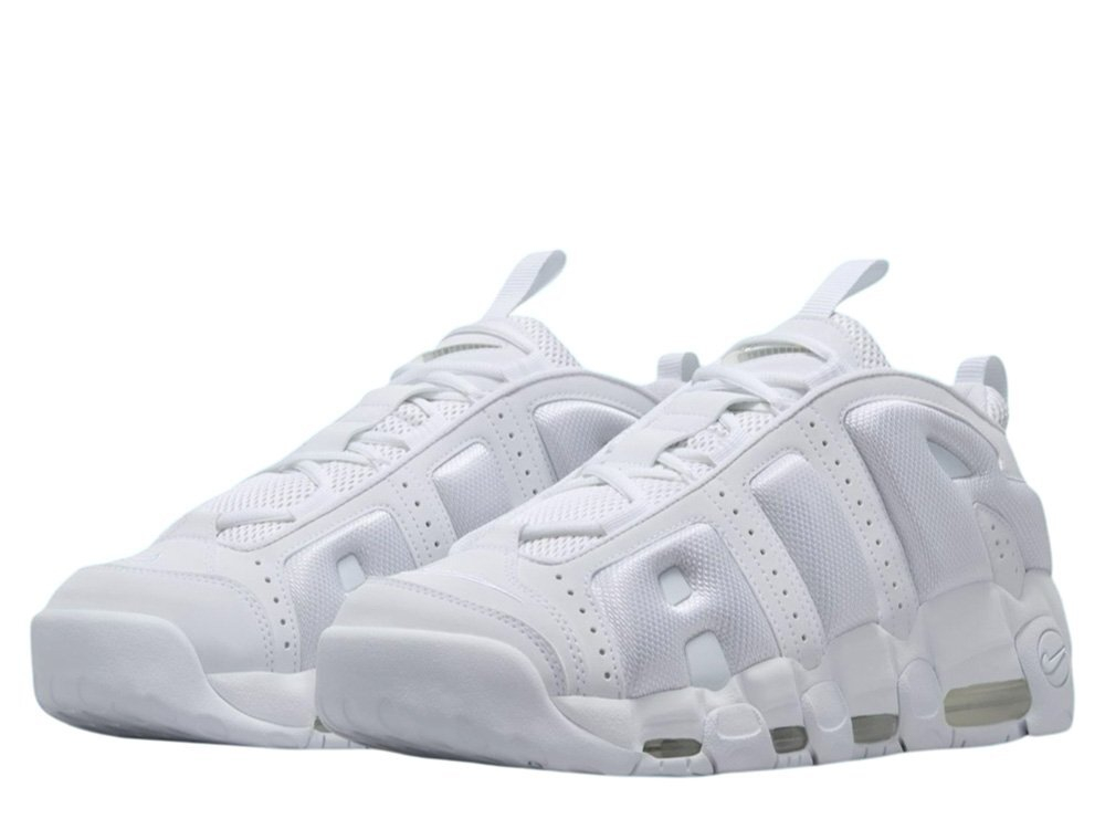 Баскетбольные кроссовки  Nike Air More Uptempo Low Biale