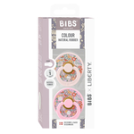 Набор BIBS x Liberty, 2 шт. - Oscar Meadow - Baby Pink/Petal Mix, 0-6 месяцев