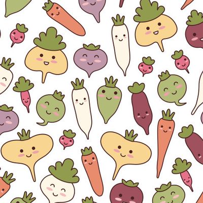 Buy white fabric vegetables