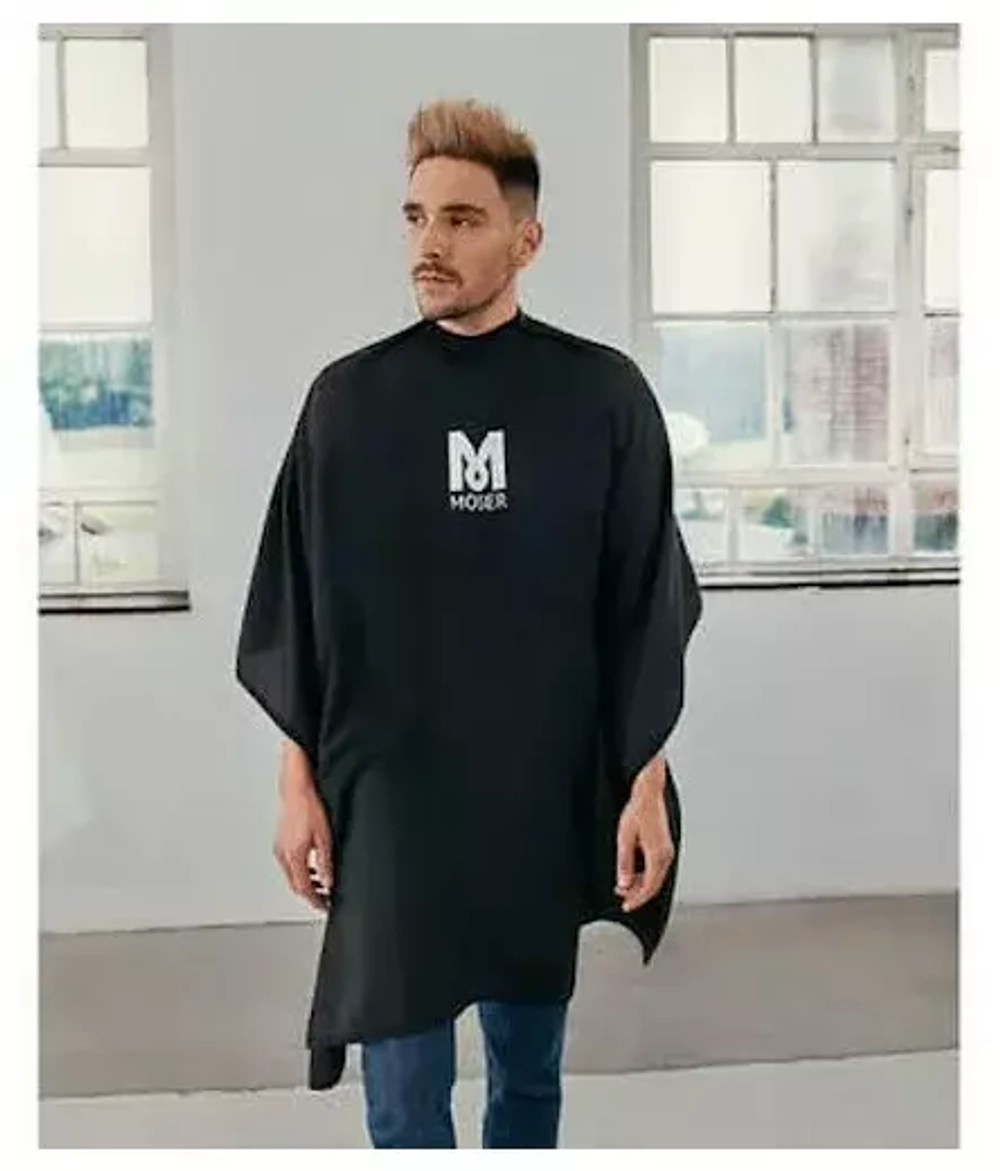 Пеньюар для парикмахеров Moser Cape Black 0092-6231