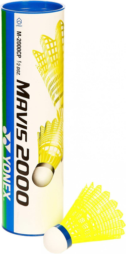 Бадминтонные воланы Yonex Mavis 2000 Nylon 6P - желтые