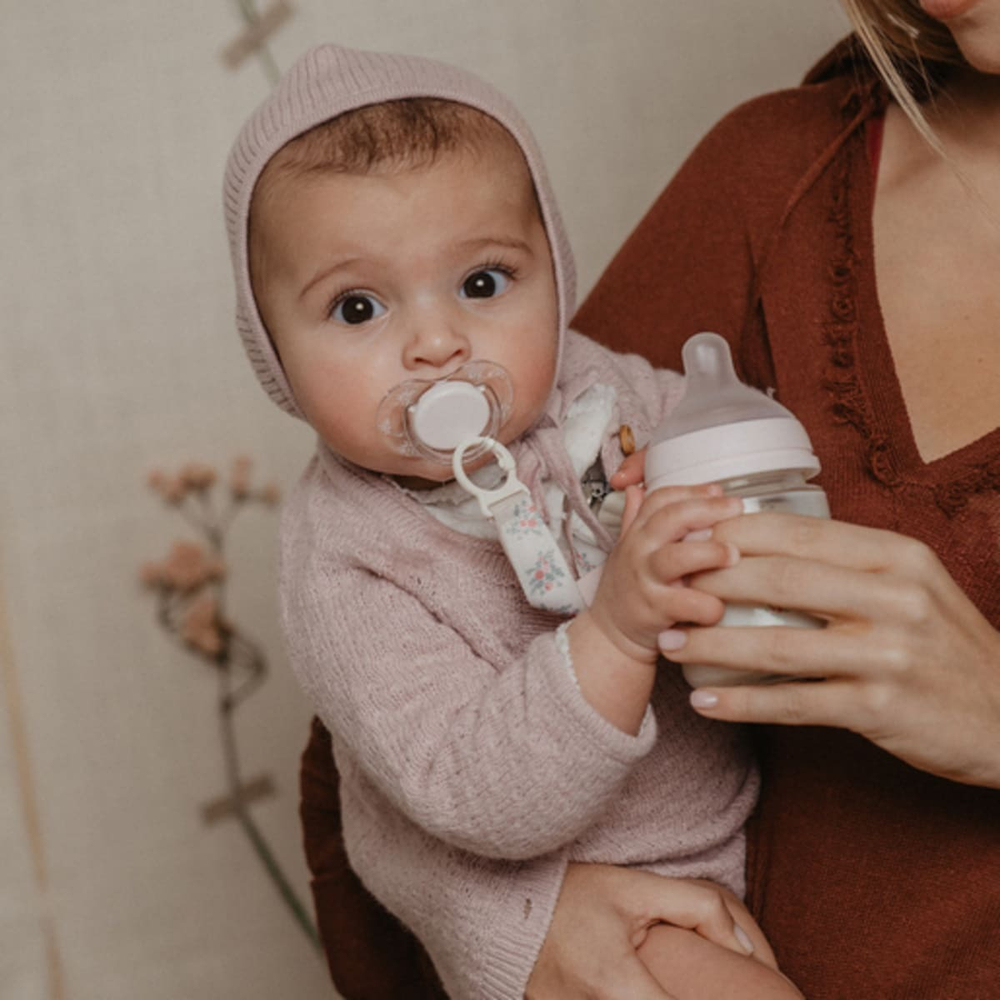 Пустышка физиологическая Suavinex Poetry 0-6 мес, розовая